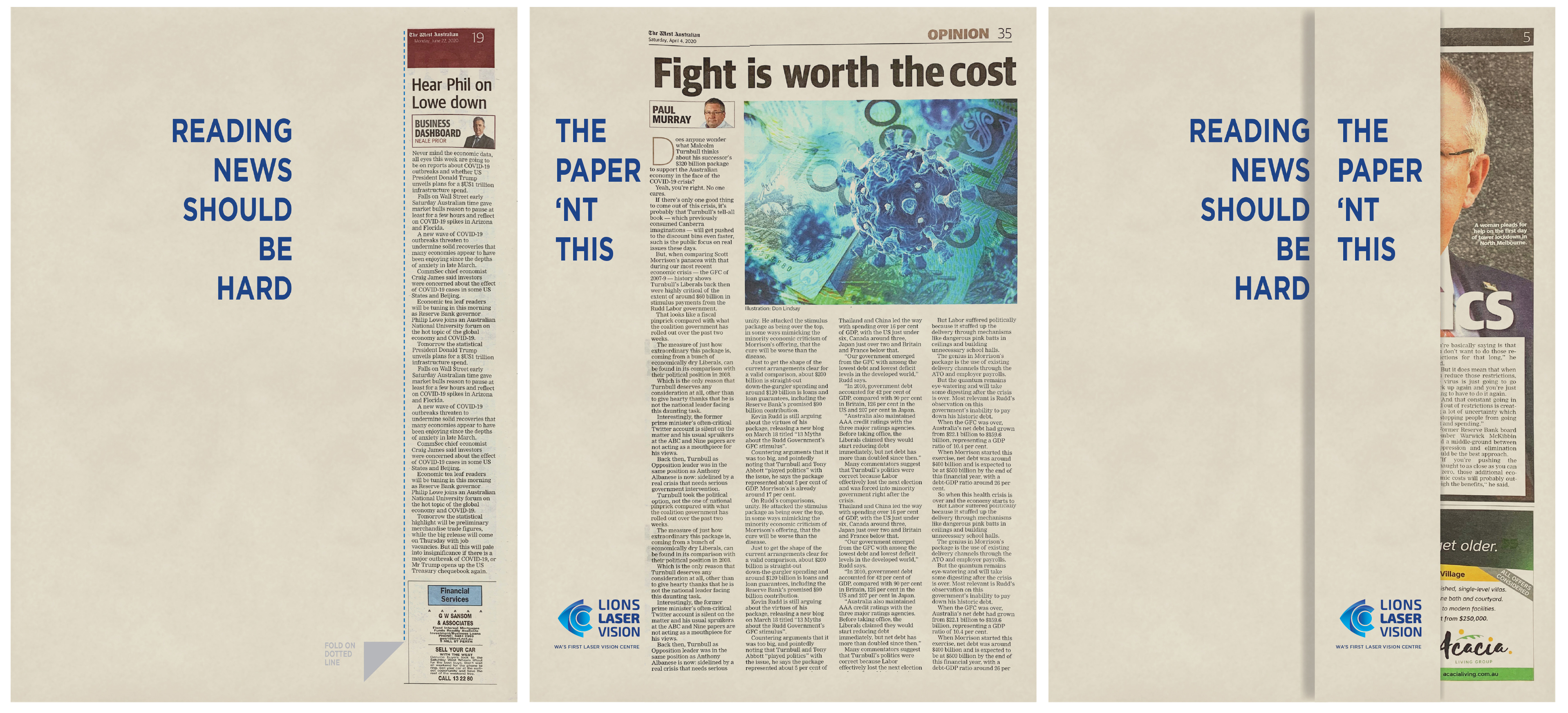 15 Perth agencies step up to the plate in ‘Best in The West’ newspaper advertising creative exercise