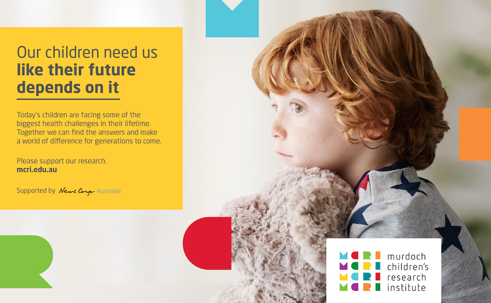 Murdoch Children’s Research Institute launches new emotive campaign via Noisy Beast