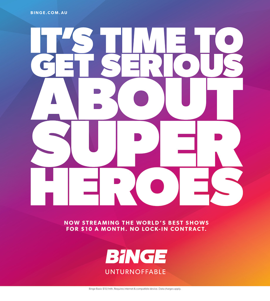 It’s time to get serious about superheroes as BINGE launches new campaign