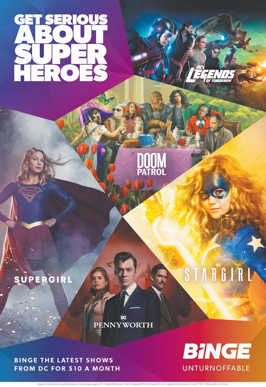 It’s time to get serious about superheroes as BINGE launches new campaign