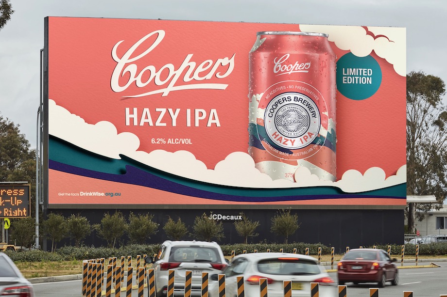 Coopers launches new limited edition Hazy IPA in national OOH and digital campaign via TABOO