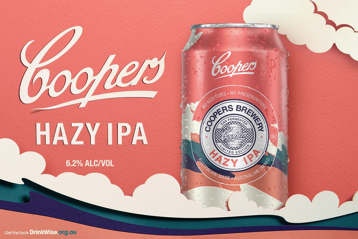 Coopers launches new limited edition Hazy IPA in national OOH and digital campaign via TABOO