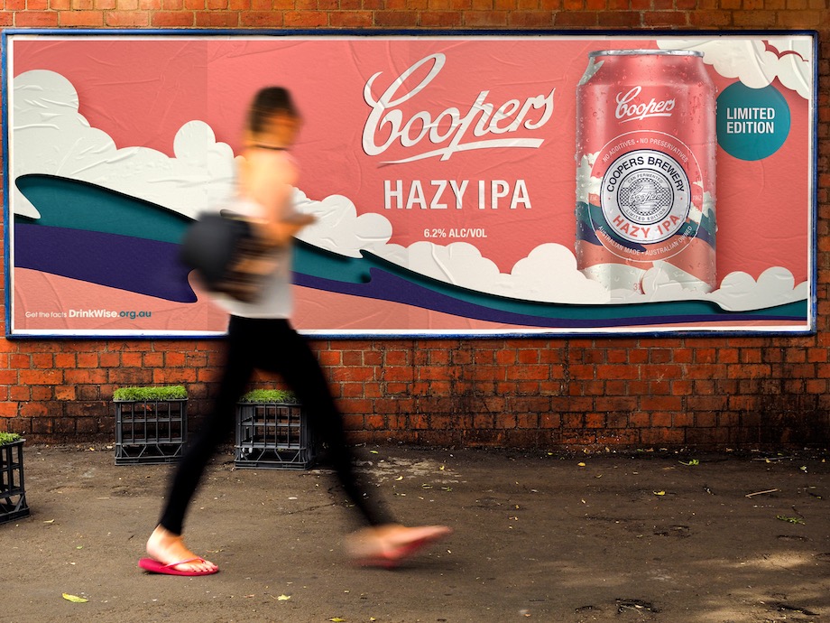Coopers launches new limited edition Hazy IPA in national OOH and digital campaign via TABOO