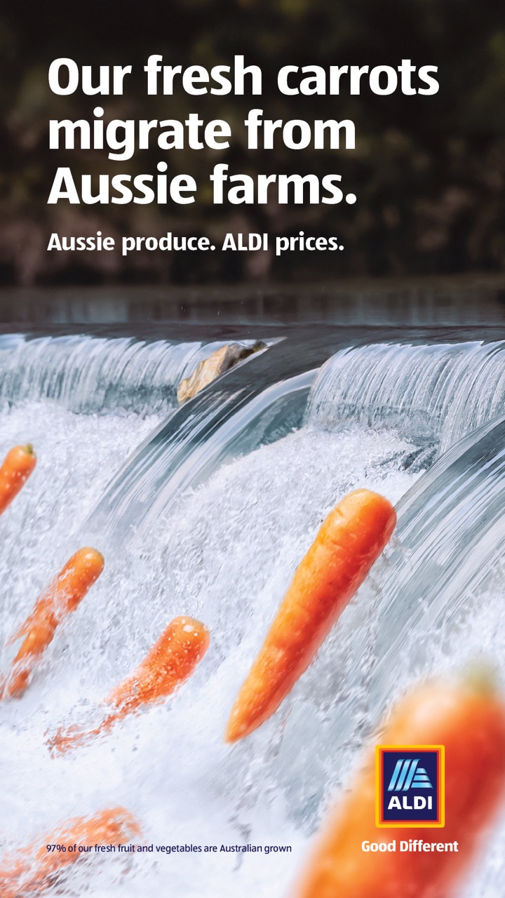 ALDI reveals where its produce really comes from in ‘Great Fresh Food Migration’ campaign via BMF