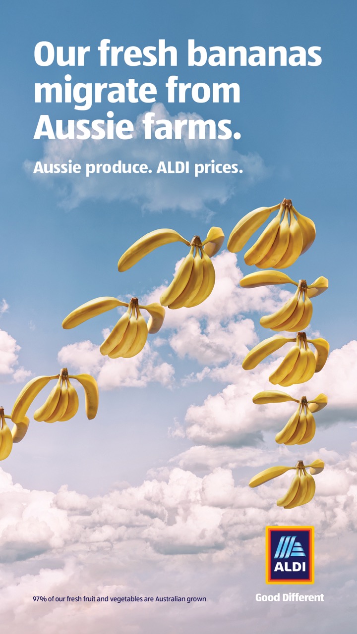 ALDI reveals where its produce really comes from in ‘Great Fresh Food Migration’ campaign via BMF