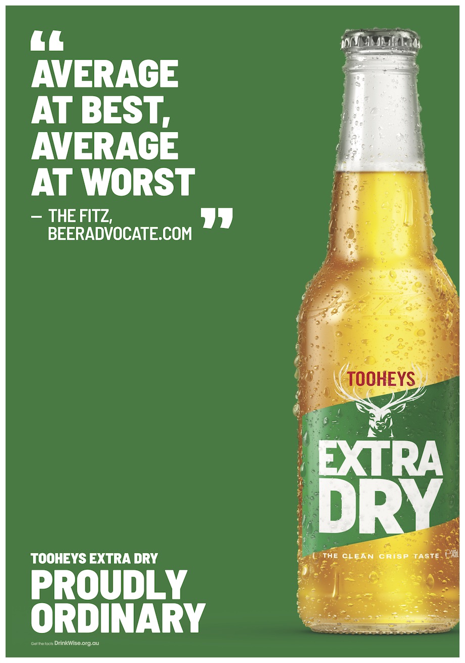 Tooheys Extra Dry launches phase two of ‘Proudly Ordinary’ campaign via 72andSunny