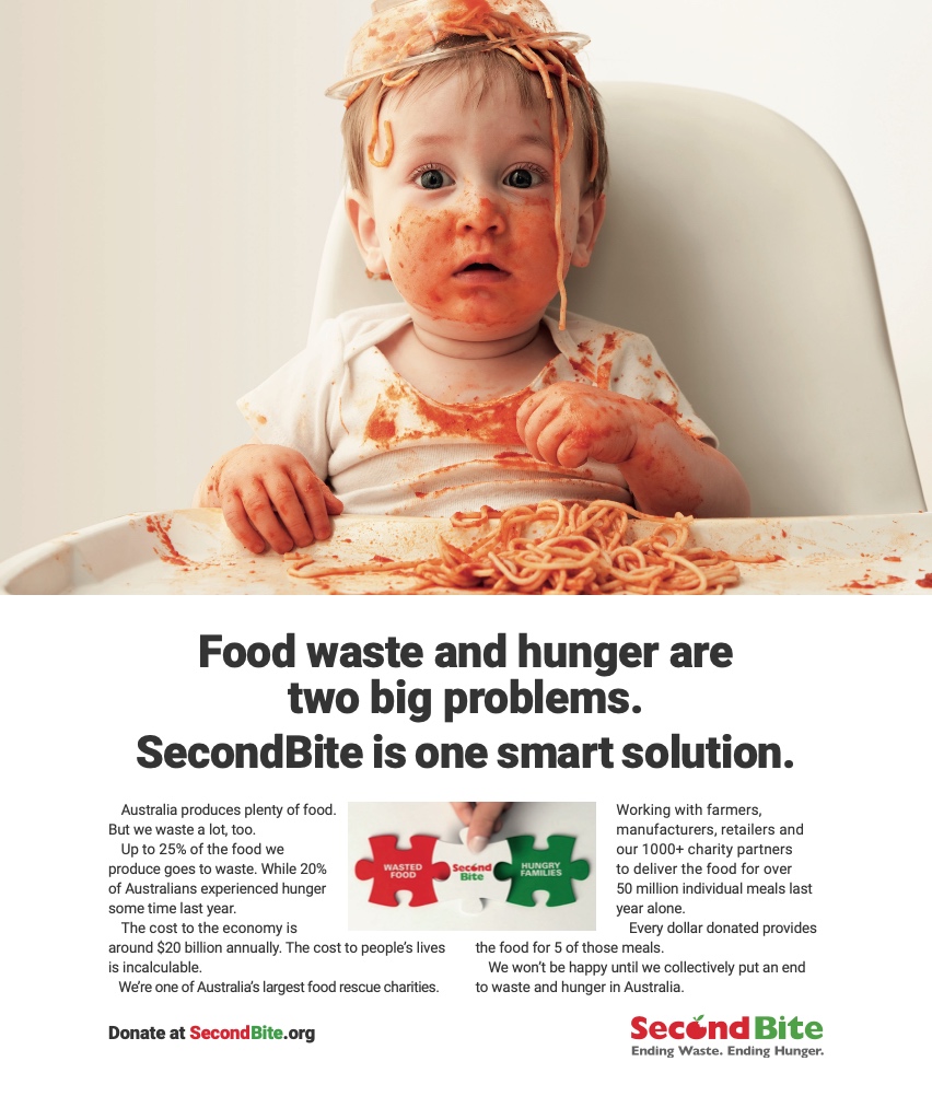 SecondBite launches national campaign to raise awareness about ending food waste and hunger via Collins + Partners and OMD