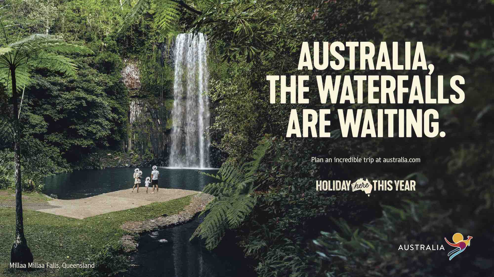 Hamish Blake and Zoe Foster-Blake urge Aussies to book a holiday at home in Tourism Australia’s latest campaign via M&C Saatchi, Sydney
