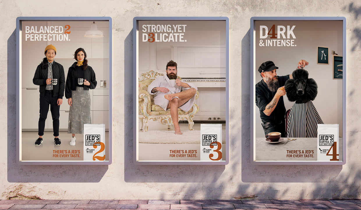Spid Pye’s Jed’s Coffee Campaign has been selected for Lurzers Archive Vol. 3+4 2020