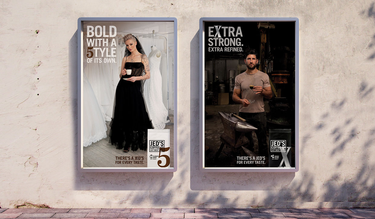 Spid Pye’s Jed’s Coffee Campaign has been selected for Lurzers Archive Vol. 3+4 2020