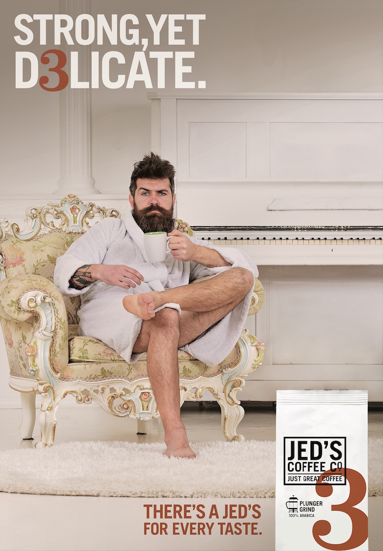 Spid Pye’s Jed’s Coffee Campaign has been selected for Lurzers Archive Vol. 3+4 2020