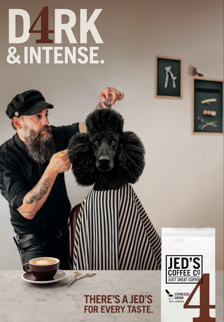 Spid Pye’s Jed’s Coffee Campaign has been selected for Lurzers Archive Vol. 3+4 2020