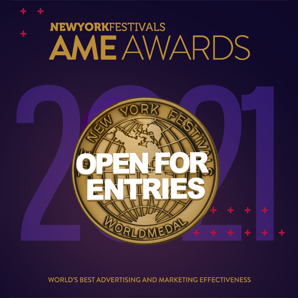 New York Festivals 2021 AME Awards now open for entries; deadline Thurs, 11 February, 2021