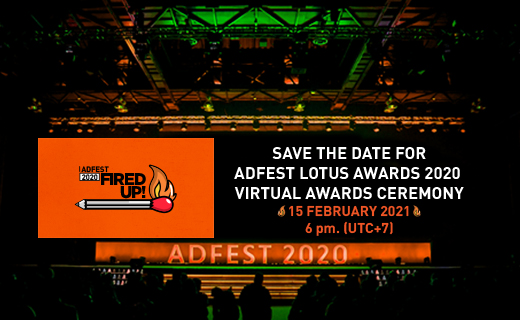 AdFest Lotus Awards 2020 Virtual Awards ceremony set for Monday, February 15, 2021