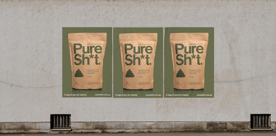 Melbourne agency Gen C launches Pure Sh*t manure with proceeds going to charity