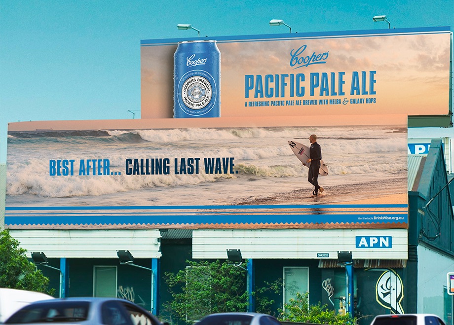 Coopers rebrands its ‘Session Ale’ to ‘Pacific Pale Ale’ with packaging and campaign via TABOO