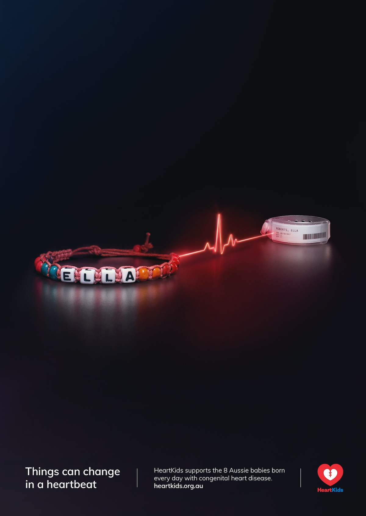 Things can change in a heartbeat in HeartKids’ latest campaign via DDB Sydney