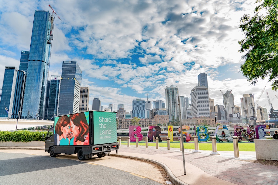 Feuding state leaders share the lamb in mural activation for Australian Lamb via The Monkeys