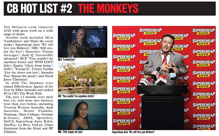2021 CB HOT LIST #2: THE MONKEYS