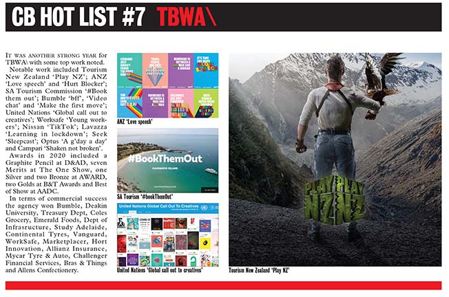 Countdown to Campaign Brief Agency of the Year plus Hot+Cold Chart – deadline Friday Jan 7