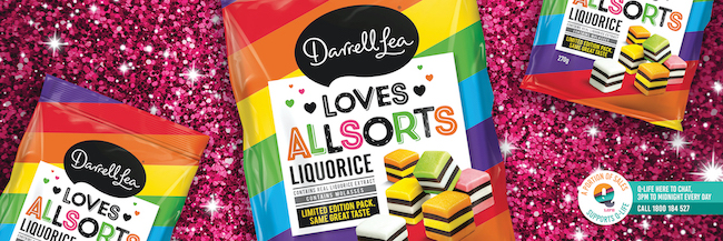 There’s Allsorts of love in the air thanks to Darrell Lea’s new campaign via Akkomplice