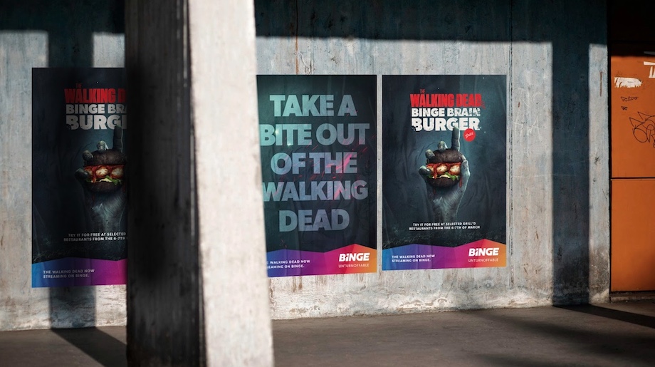 BINGE partners with Grill’d to launch: ‘BINGE BRAIN BURGER’ in a new campaign via Thinkerbell