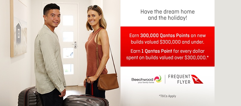 Hello Social flights integrated campaign and TVC for Qantas Frequent Flyer and Beechwood Homes