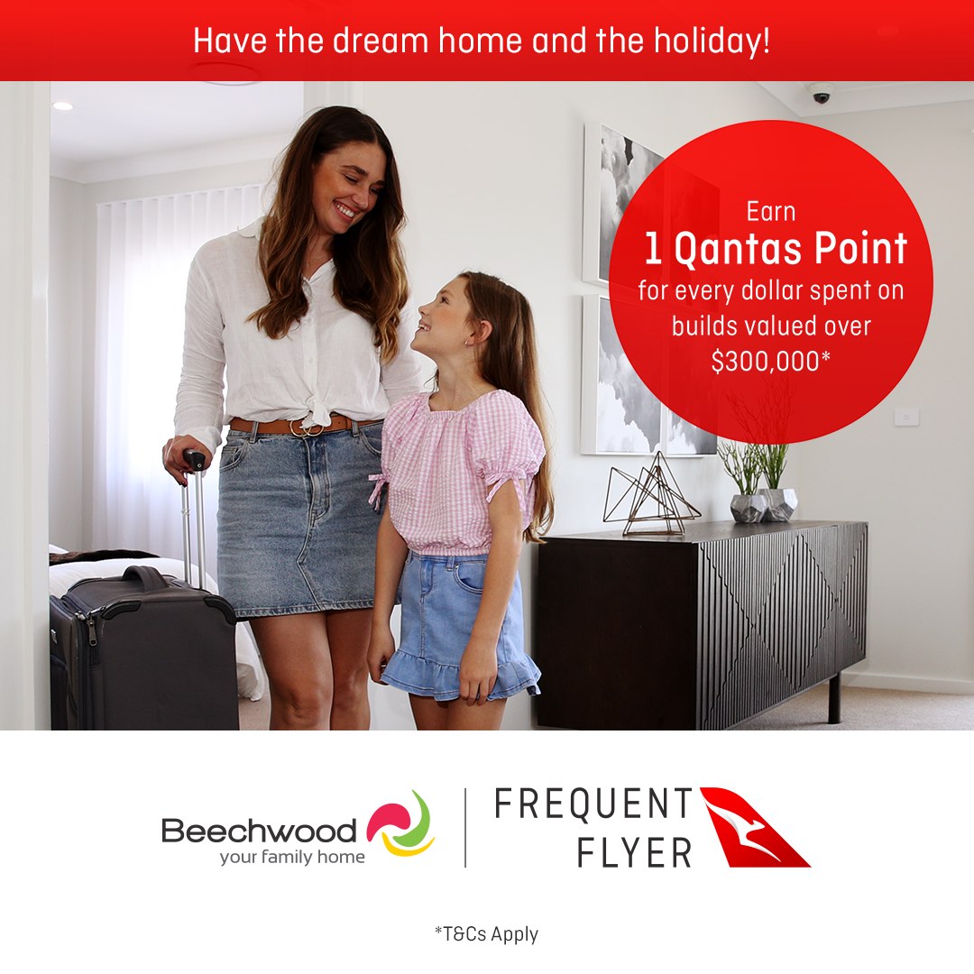 Hello Social flights integrated campaign and TVC for Qantas Frequent Flyer and Beechwood Homes
