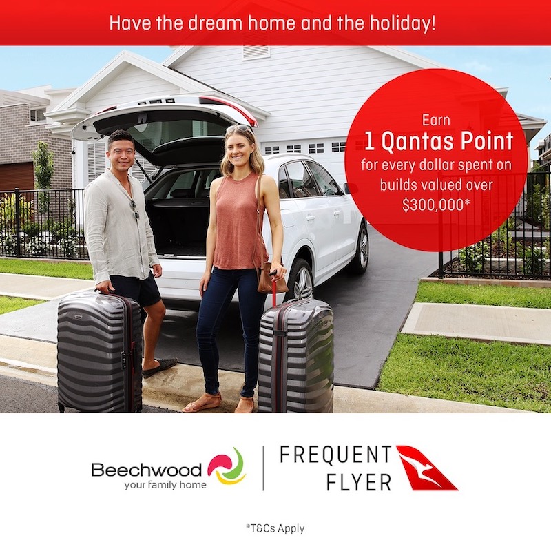 Hello Social flights integrated campaign and TVC for Qantas Frequent Flyer and Beechwood Homes