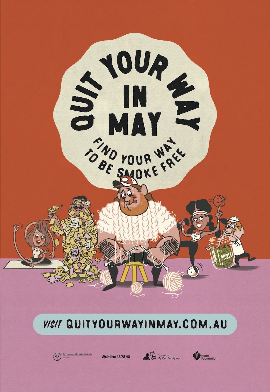 Smokers encouraged to ‘Quit Your Way in May’ in new animated campaign via Showpony Adelaide