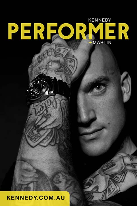 DUSTIN MARTIN IS THE ONE TO WATCH in latest campaign for luxury retailer Kennedy