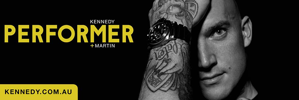 DUSTIN MARTIN IS THE ONE TO WATCH in latest campaign for luxury retailer Kennedy