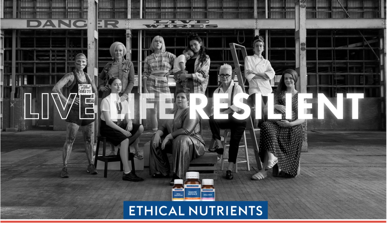 Ethical Nutrients says ‘LIVE LIFE RESILIENT’ in new campaign via Brainheart and Friends & Allies