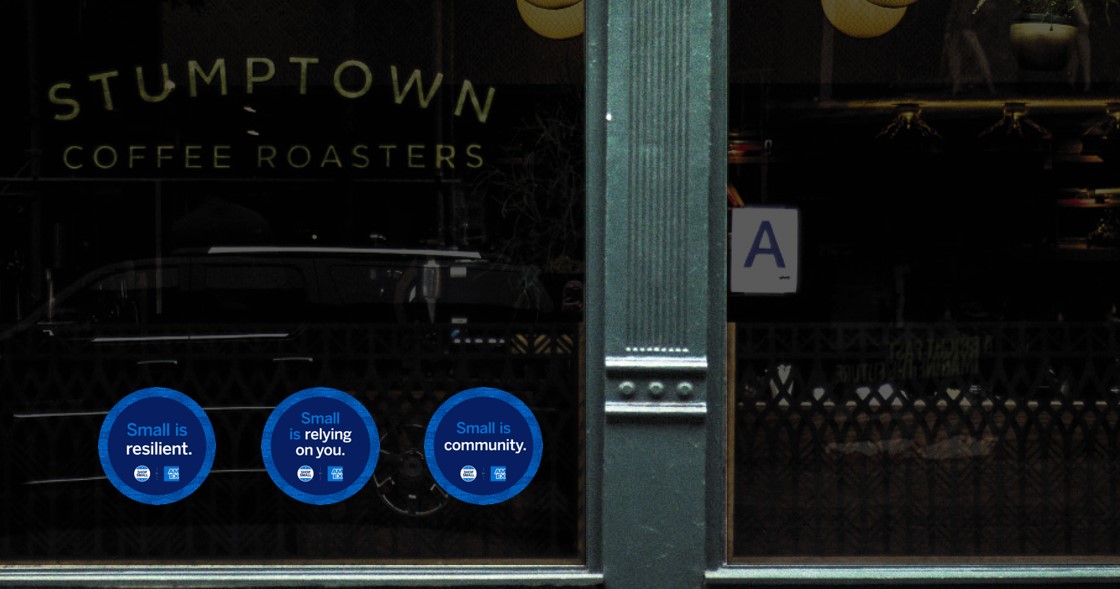 American Express encourages consumers to dine out in Small Shop work via dentsu mcgarrybowen