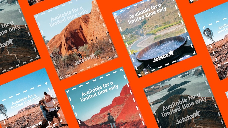 New campaign via Thinkerbell shows giant Jetstar coupons in some of Australia and New Zealand’s favourite travel spots