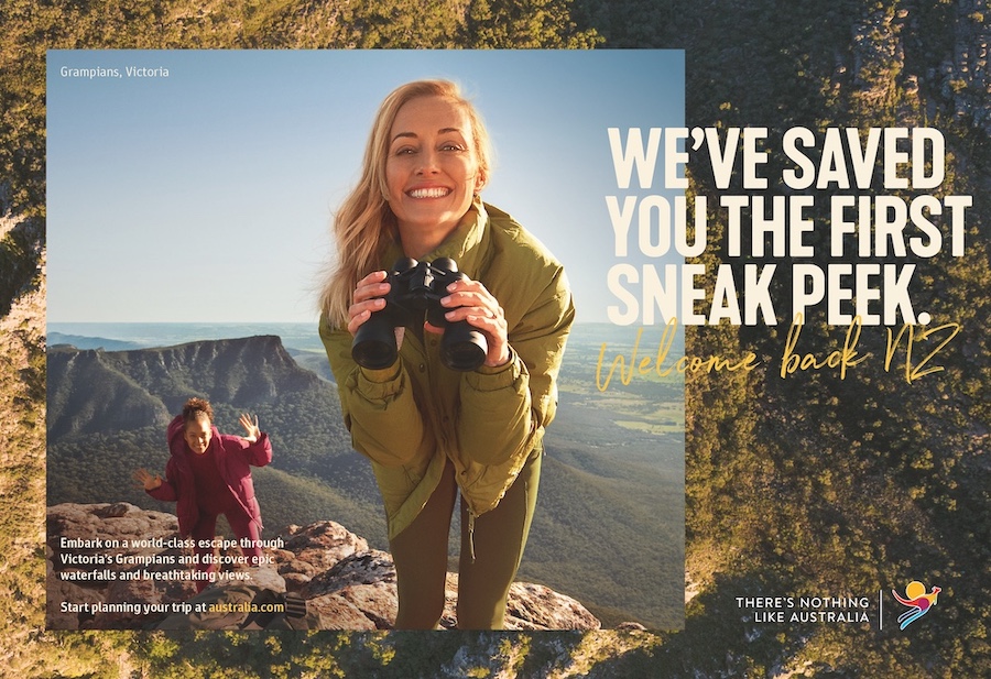 Tourism Australia welcomes New Zealanders back to its shores in first international campaign in over a year via M&C Saatchi, Sydney