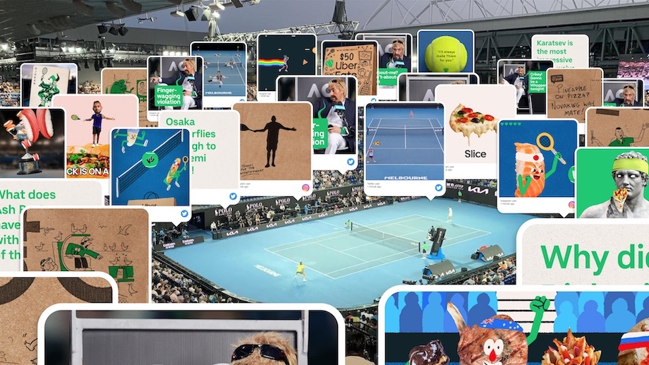 R/GA Australia serves up explosive social engagement for Uber Eats in The Australian Open