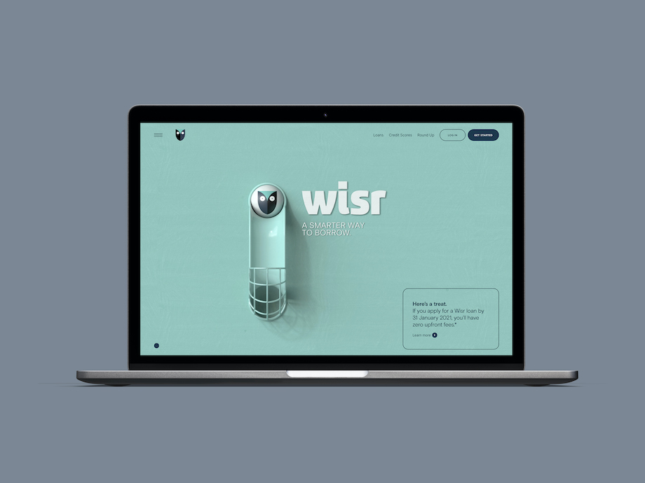 Fintech Wisr launches complete brand redesign and platform via Bear Meets Eagle On Fire + Resn