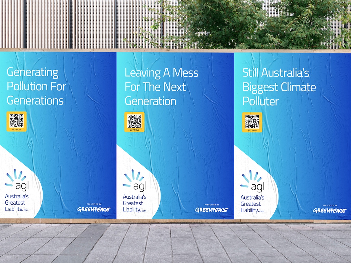 New Greenpeace campaign takes aim at AGL, via Monster Children Creative