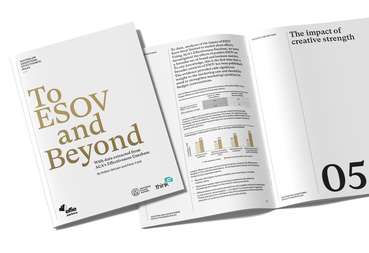 ACA launches new report: Australian Advertising Effectiveness Rules: To ESOV and Beyond
