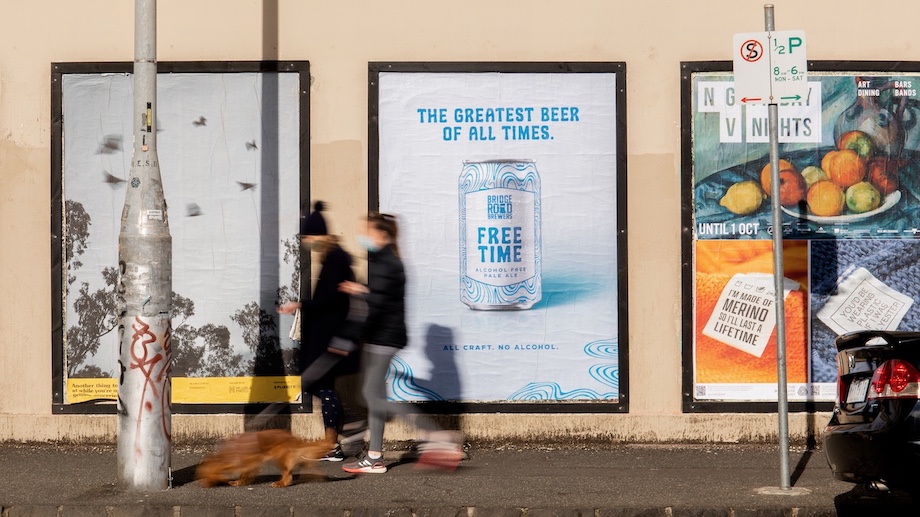Any time is beer o’clock in Bridge Road Brewers non-alcoholic beer campaign via By All Means