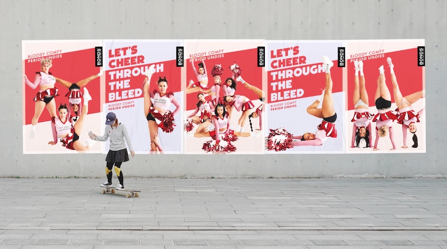 Bonds and Special Group create Bonds Cheer Bleeders for Bloody Comfy Period Undies