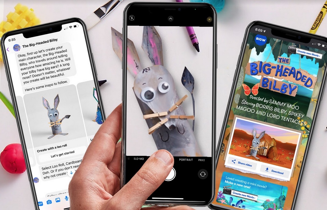 BIG W and Facebook Messenger launch ‘The Big-Headed Bilby!’ experience via M&C Saatchi, Sydney