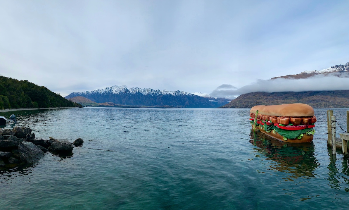 Giant sandwich spotted floating on Lake Whakatipu in Subway teaser via Publicis
