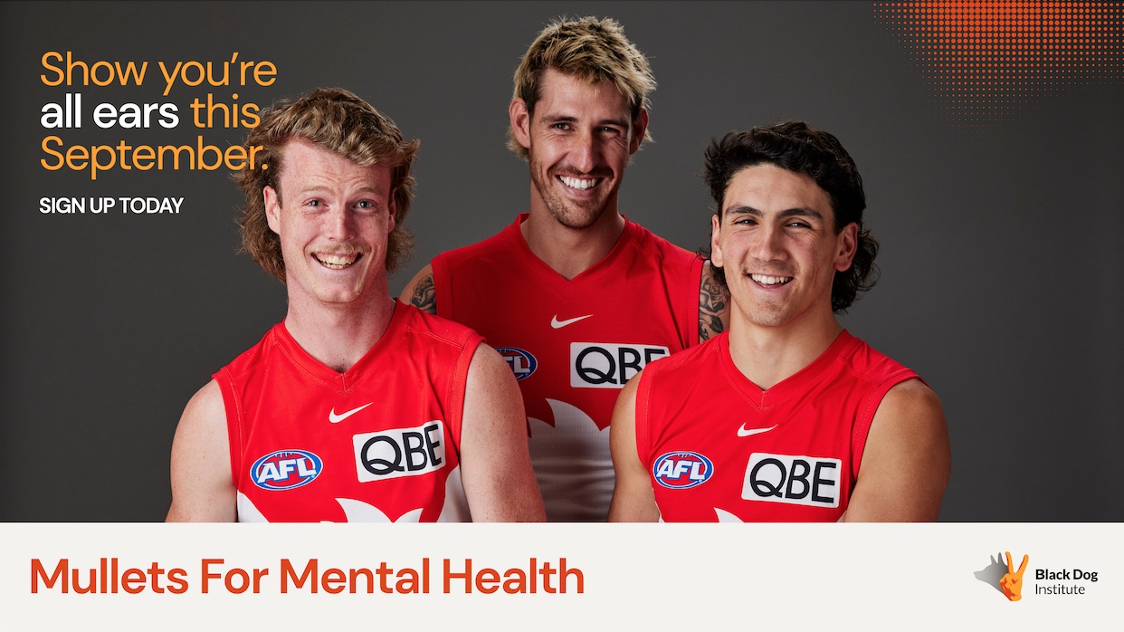 Black Dog Institute launches Mullets for Mental Health campaign via Chisel and Bounce Creative