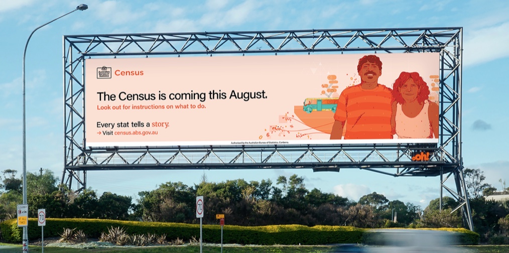 Australian Bureau of Statistics says ‘Every stat tells a story’ in Census campaign via BMF + UM