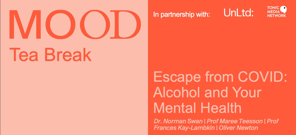 New MOOD ‘Tea Break’ webinar to address relationship between alcohol and mental health