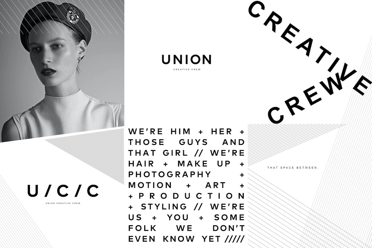 Union Management’s branding refresh positions itself as the new, young “Creative Crew” working in all areas of creative content