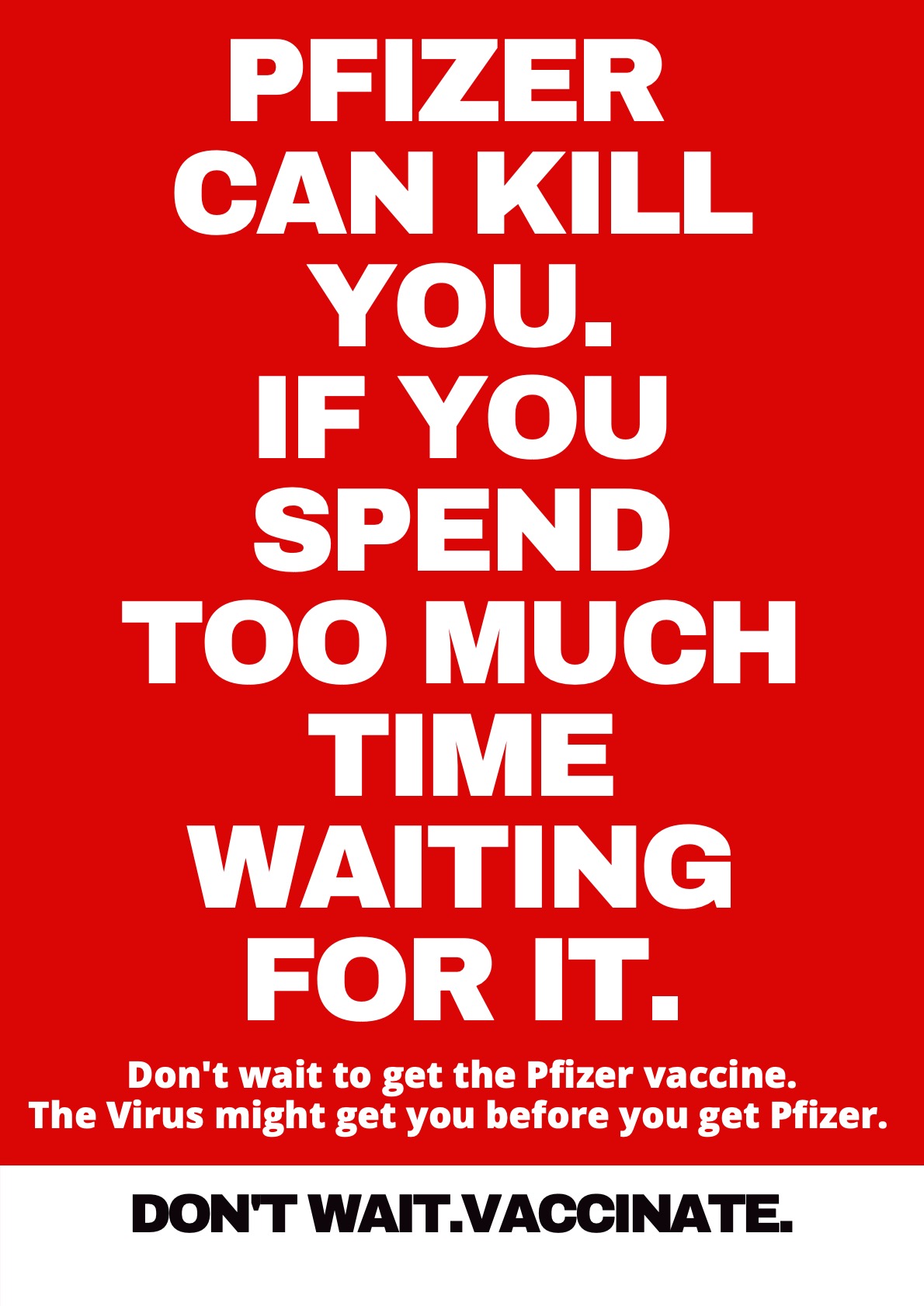 Aussie ad trio launch ‘Don’t die waiting’ ads to encourage those waiting (for Pfizer) to get AZ