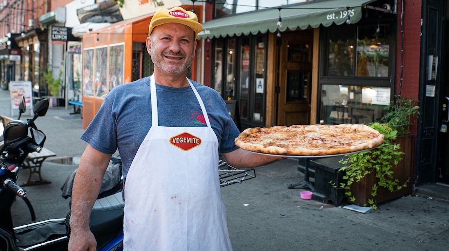 New York Master Pizza Chef teams up with Vegemite to show Aussies how to really eat the mitey stuff in new campaign via Thinkerbell